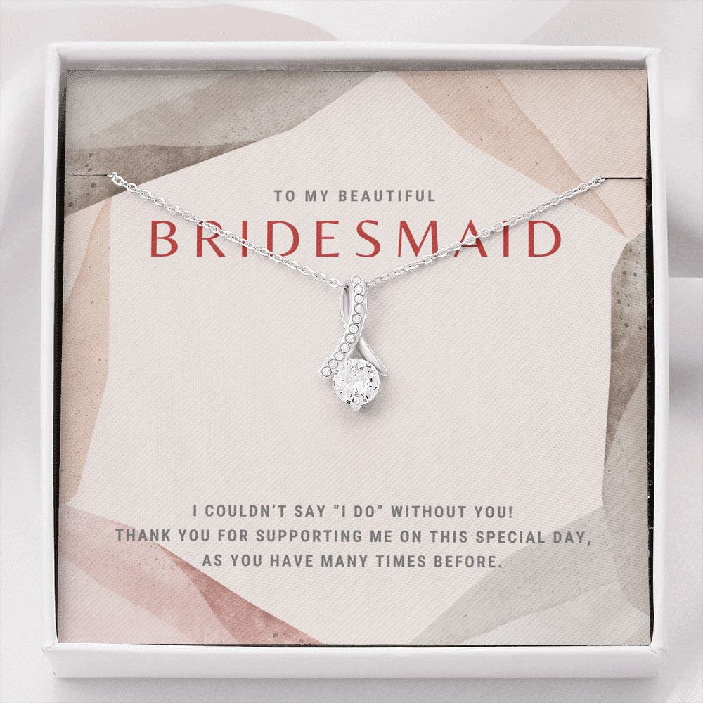 High Fashion Bridesmaid Ribbon Necklace – Missamé