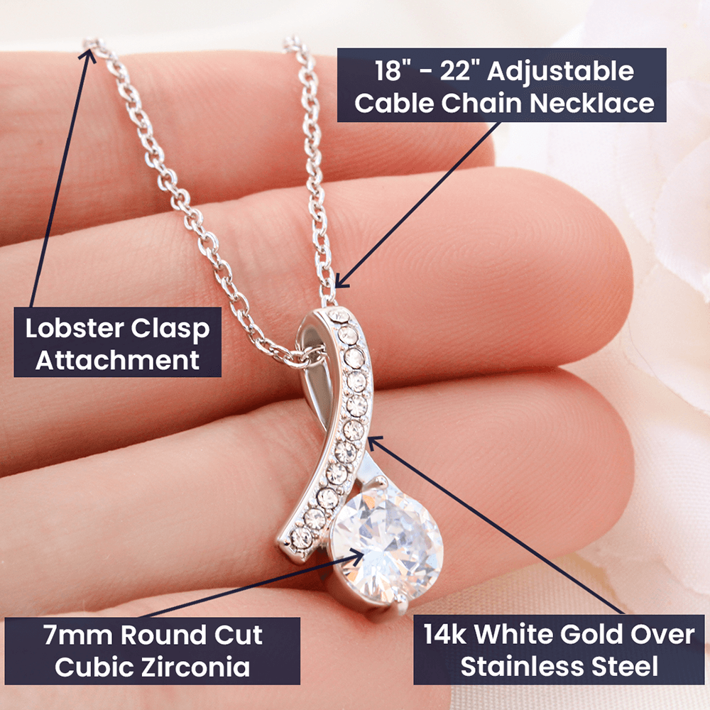 Shine Like a Jewel To My Beautiful Wife Alluring Beauty Pendant Necklace