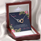 Mother and Daughter Special Bond Interlock Hearts Necklace